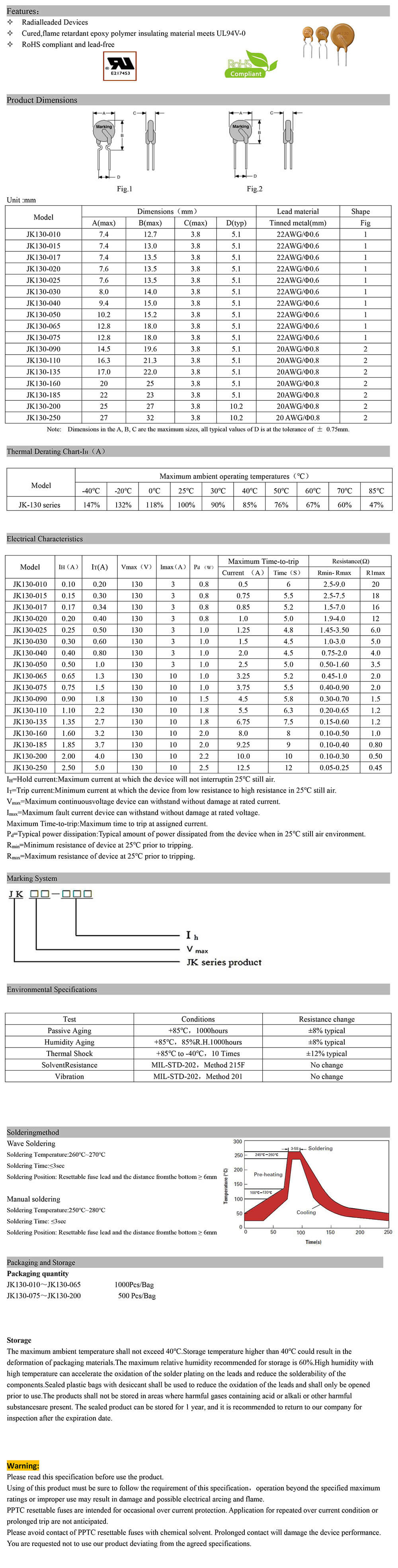 JK130系列规格书英文