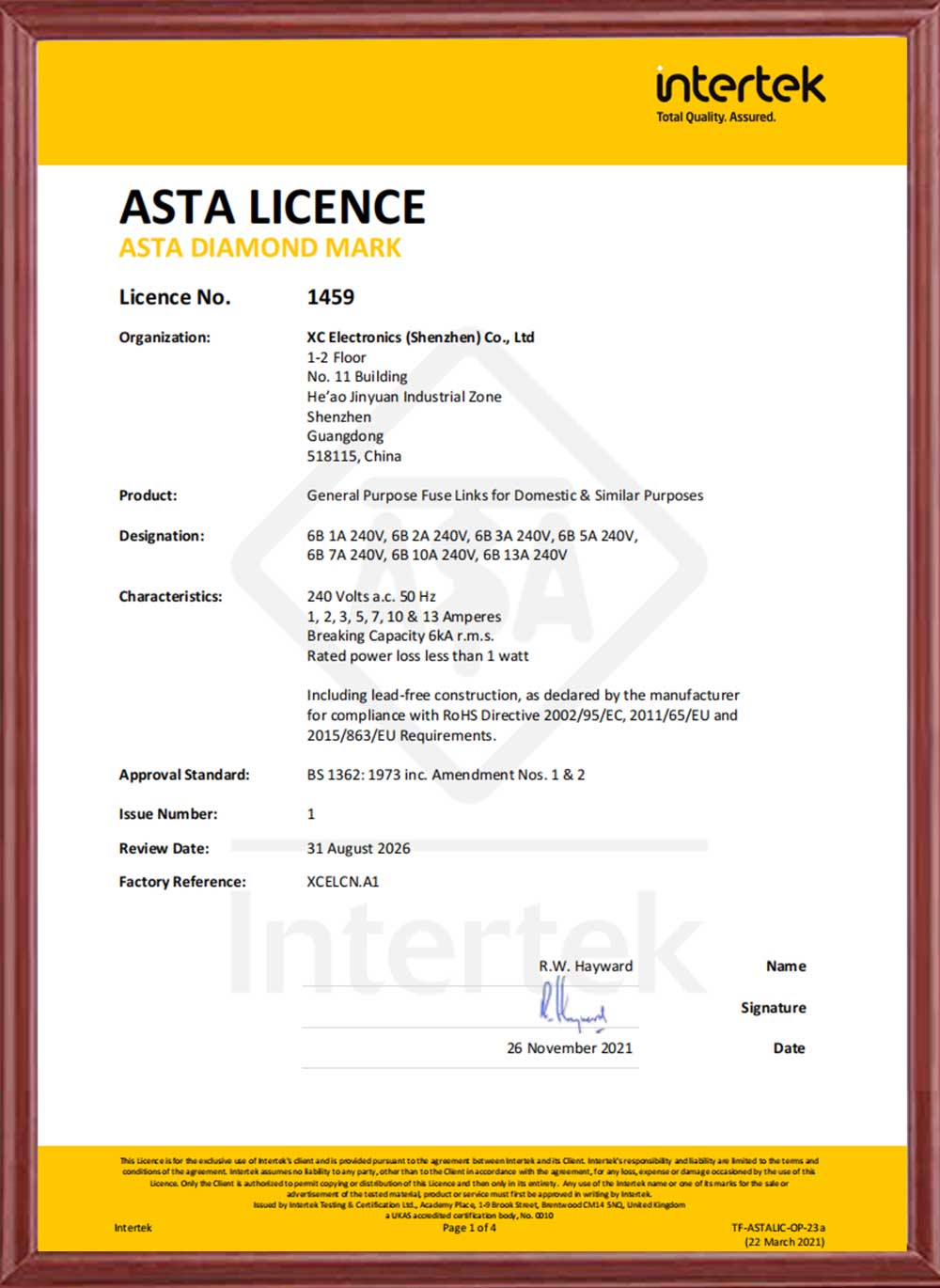 Factory strength_XC Electronics(Shenzhen)Corp.,LTD